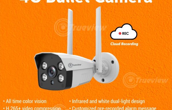 Trueview Non Wifi 2304x1296p HD 3MP Security Camera, White